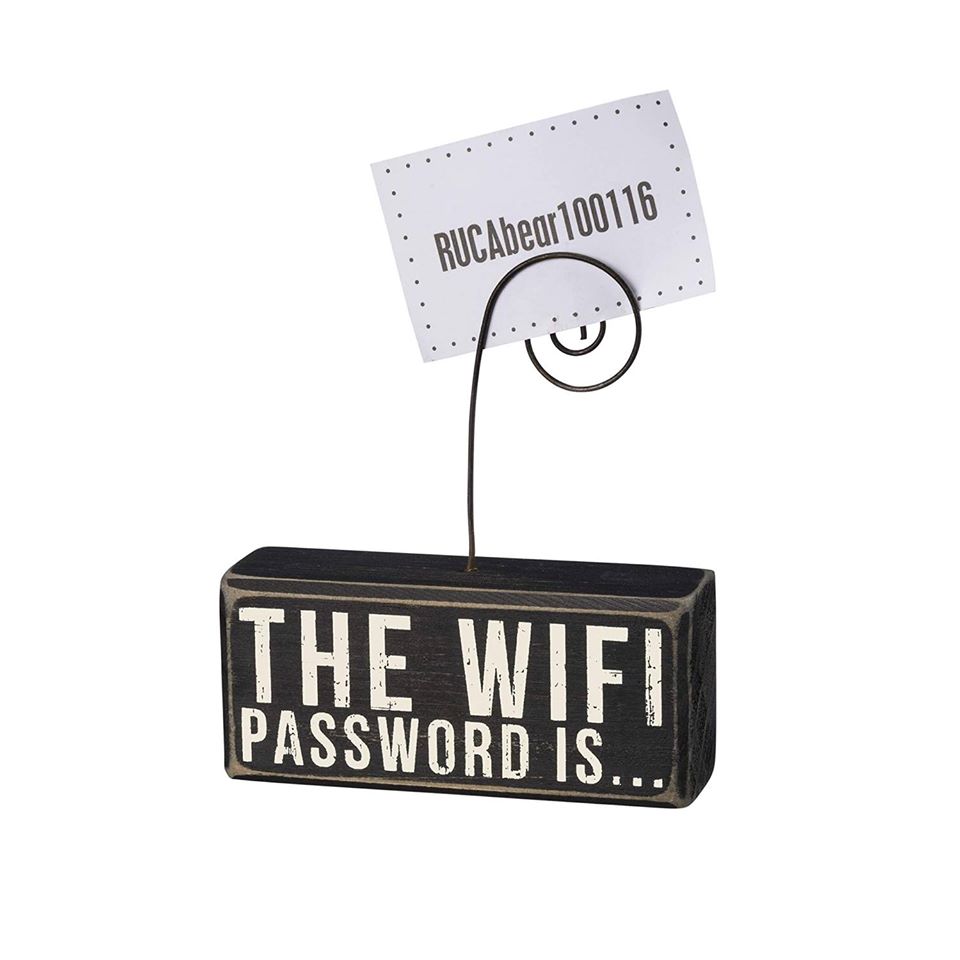 The WIFI Password Is