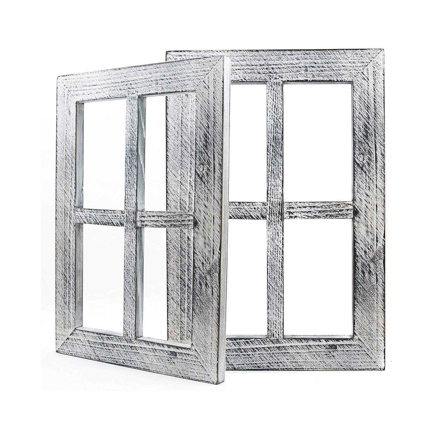 Distressed Window Frame Wall Decor 