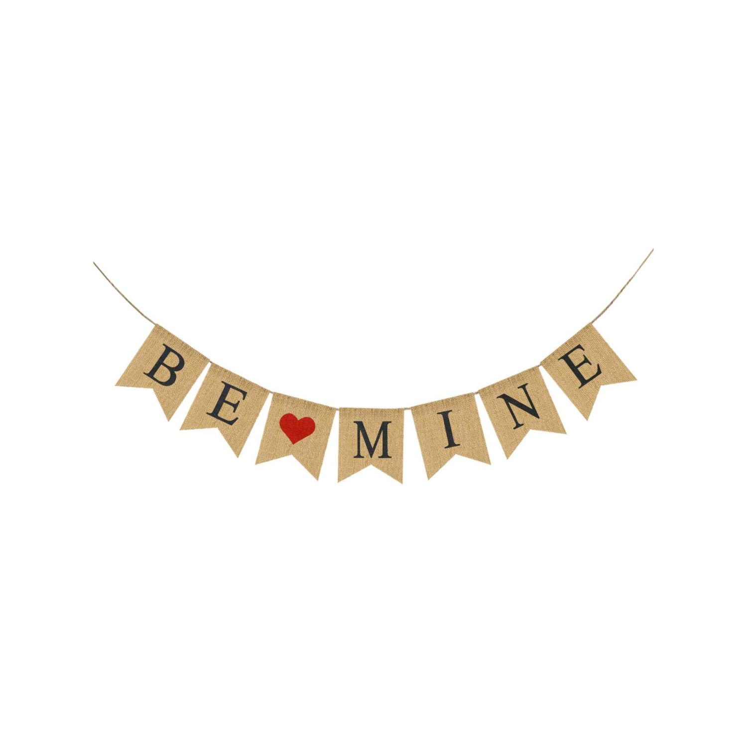 Be Mine Burlap Banner