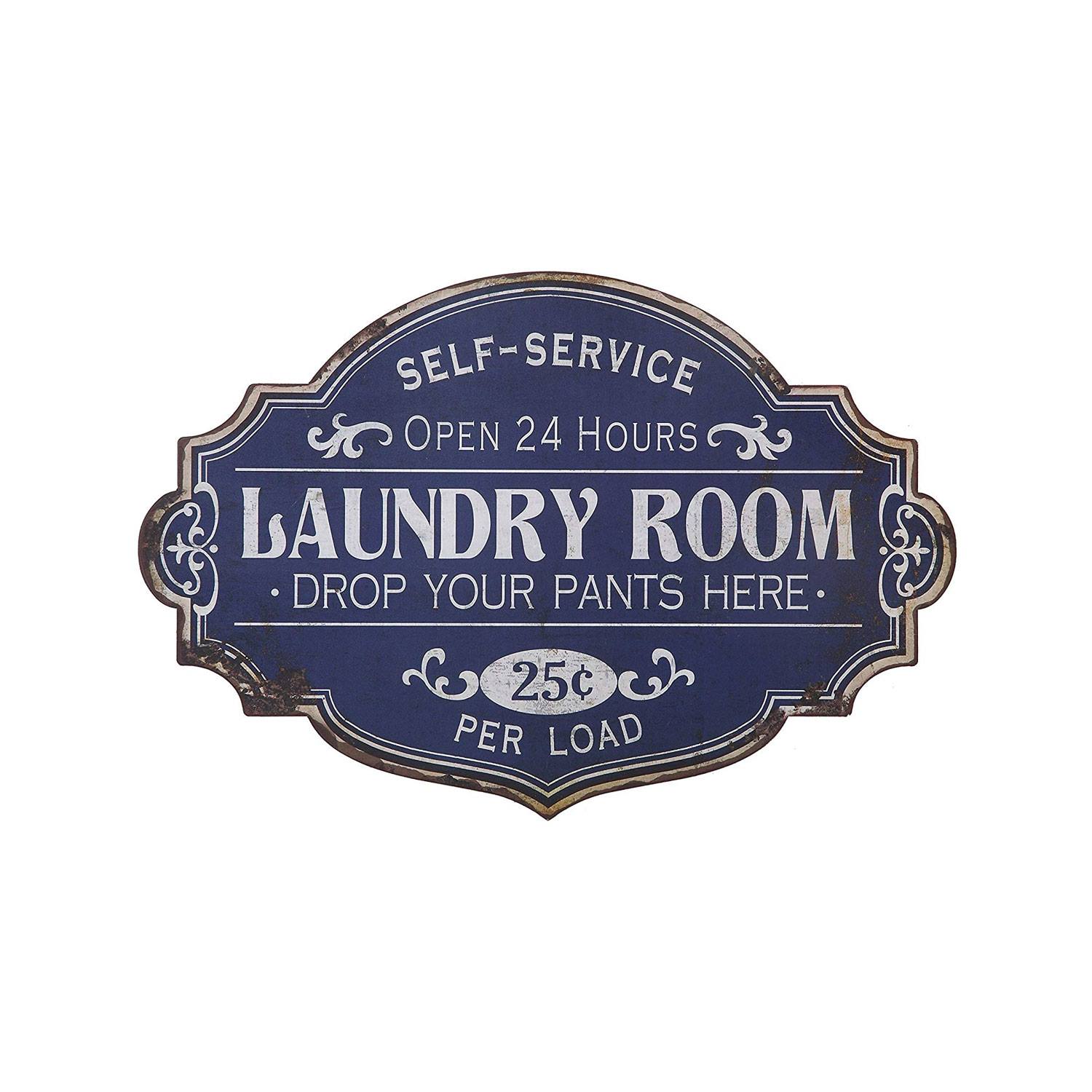 Metal Laundry Room Sign