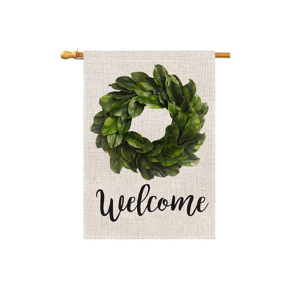 Welcome Magnolia Leaves Wreath