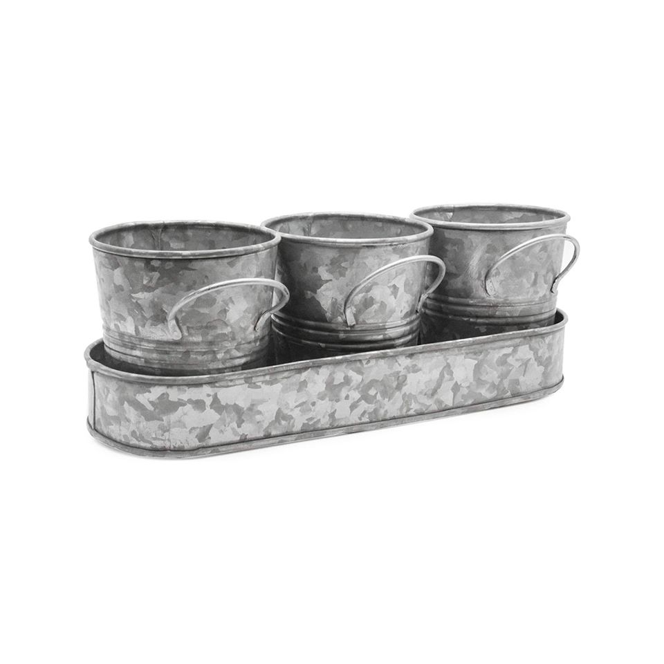 Galvanized Planters